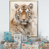 Minimalism Beige Tiger - Beige Tiger Wall Art