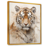Minimalism Beige Tiger - Beige Tiger Wall Art