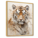 Minimalism Beige Tiger - Beige Tiger Wall Art