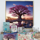 Baobab Trees Enchanted Hues I - Floral Canvas Wall Art