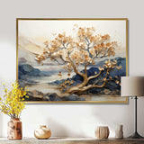 Gilded Beauty Maple Tree I - Floral Canvas Wall Art