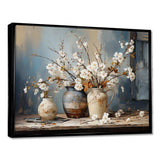 Pottery And Flowers Still Life I - Landscapes Canvas Wall Art