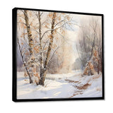 Trees Charm In Winter - Landscapes Canvas Wall Art