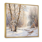 Trees Charm In Winter - Landscapes Canvas Wall Art