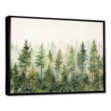 Pine Trees Minimalism Dream - Landscapes Canvas Wall Art