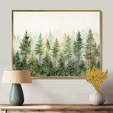 Pine Trees Minimalism Dream - Landscapes Canvas Wall Art