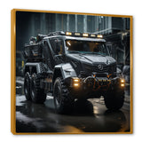 Au Noir Us Military Truck - Truck Canvas Wall Art