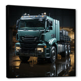 Abstract 53Ft Truck Harmony - Truck Canvas Wall Art