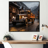 Classic Delivery Truck Photo - Truck Canvas Wall Art
