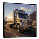 Route 66 Truck Delivery - Truck Canvas Wall Art