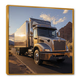 Route 66 Truck Delivery - Truck Canvas Wall Art