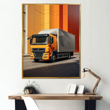 Contemporary Cubic 53Ft Truck - Truck Canvas Wall Art