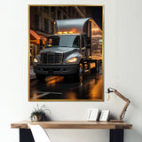 Contemporary Moving Truck - Truck Canvas Wall Art