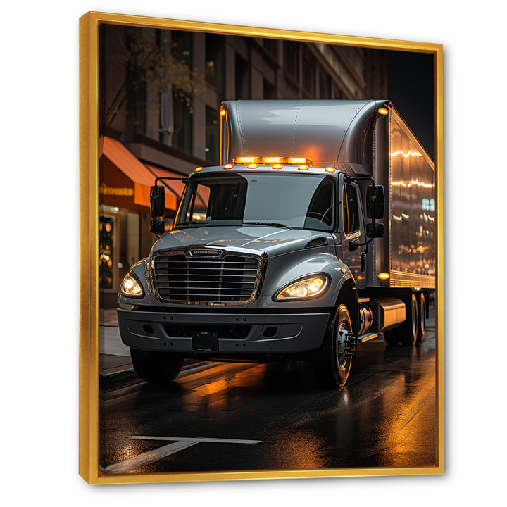Contemporary Moving Truck - Truck Canvas Wall Art