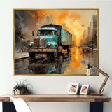 Brown 1930S Delivery Truck I - Transportation Canvas Wall Art