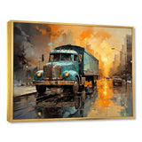 Brown 1930S Delivery Truck I - Transportation Canvas Wall Art