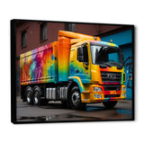 Urban Delivery Truck Graffiti - Truck Canvas Wall Art