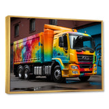 Urban Delivery Truck Graffiti - Truck Canvas Wall Art