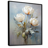 Gray Tulip Quiet Stand I - Floral Canvas Wall Art