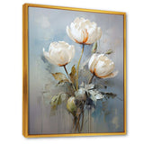 Gray Tulip Quiet Stand I - Floral Canvas Wall Art