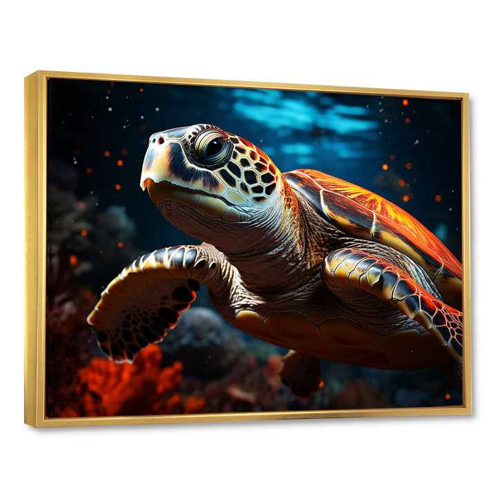 Abstract Representation Of A Turtles Serenity - Turtle Wall Art Prints
