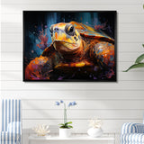 Pop Art Portrayal Of A Turtle - Turtle Bedroom Wall Art