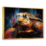 Pop Art Portrayal Of A Turtle - Turtle Bedroom Wall Art