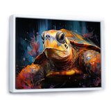 Pop Art Portrayal Of A Turtle - Turtle Bedroom Wall Art