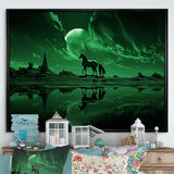 Emerald Enigma Mystical Horse - Horse Wall Art Prints