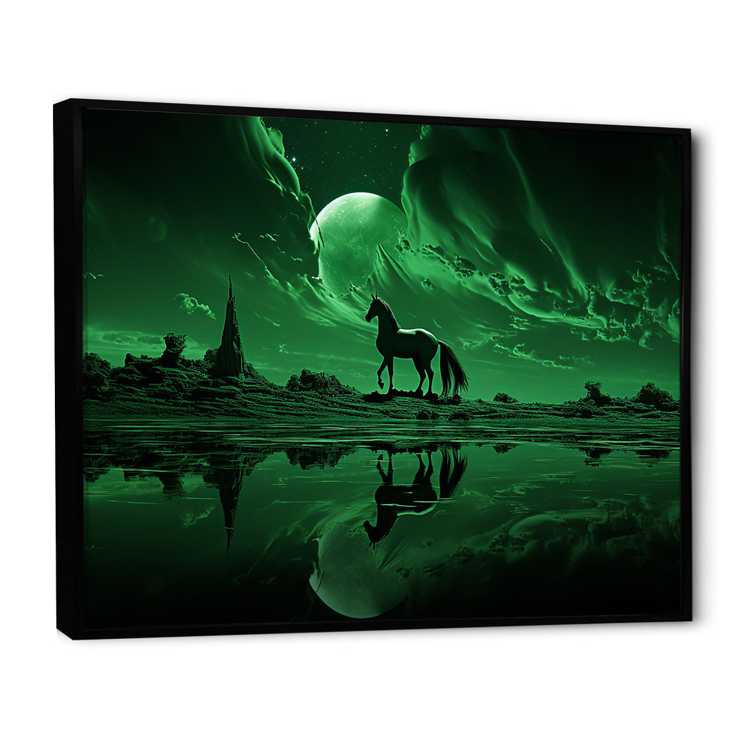 Emerald Enigma Mystical Horse - Horse Wall Art Prints