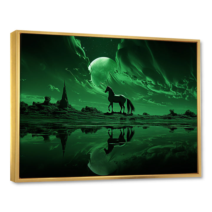 Emerald Enigma Mystical Horse - Horse Wall Art Prints