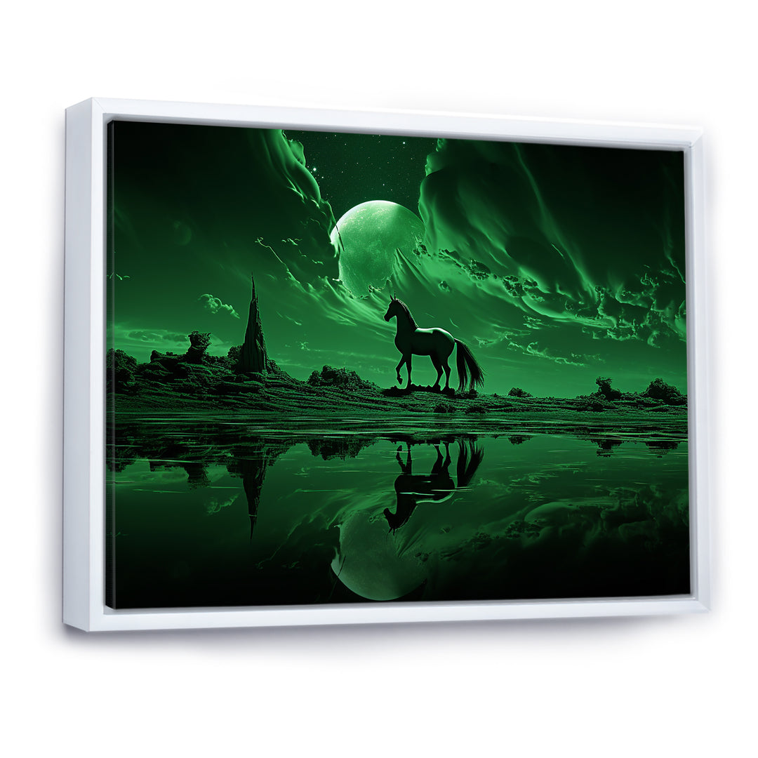 Emerald Enigma Mystical Horse - Horse Wall Art Prints
