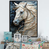 Luscious Horse  Fantasy Hair II - Animals Canvas Wall Art