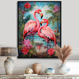 Flamingo Tropical Territories - Flamingo Canvas Wall Art