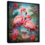 Flamingo Tropical Territories - Flamingo Canvas Wall Art