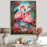 Flamingo Tropical Territories - Flamingo Canvas Wall Art
