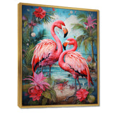 Flamingo Tropical Territories - Flamingo Canvas Wall Art