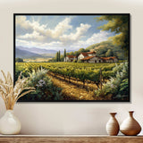 Vineyard Charm Landscape I - Landscapes Canvas Wall Art