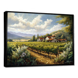 Vineyard Charm Landscape I - Landscapes Canvas Wall Art