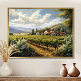 Vineyard Charm Landscape I - Landscapes Canvas Wall Art