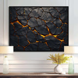 volcano Volcanic Veins - Landscapes Canvas Wall Art