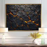 volcano Volcanic Veins - Landscapes Canvas Wall Art