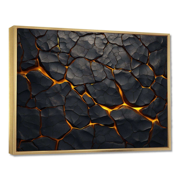 volcano Volcanic Veins - Landscapes Canvas Wall Art