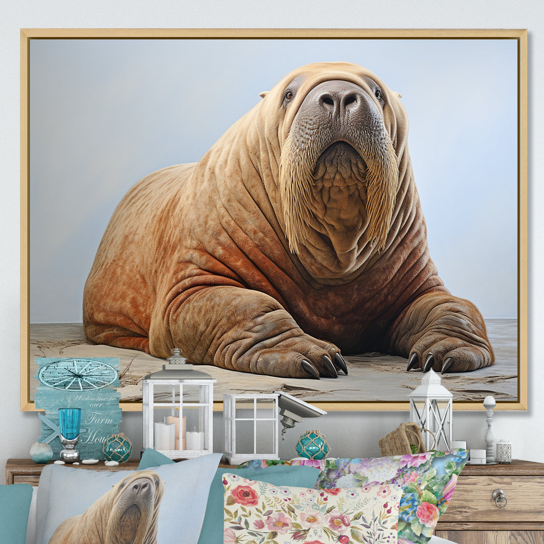 lazy Walrus habitat - Walrus Wall Decor