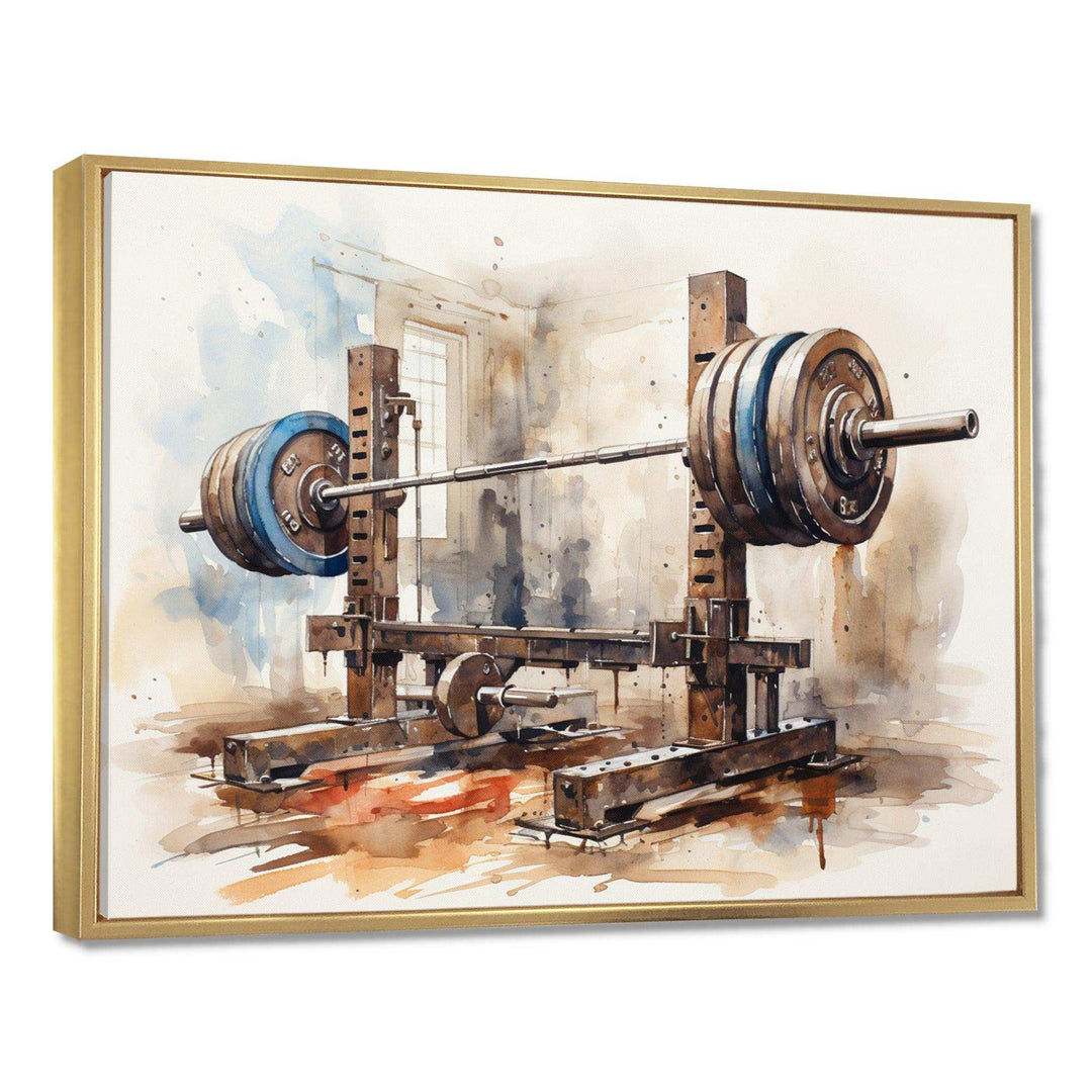 Weightlifting - Sports Canvas Wall Art
