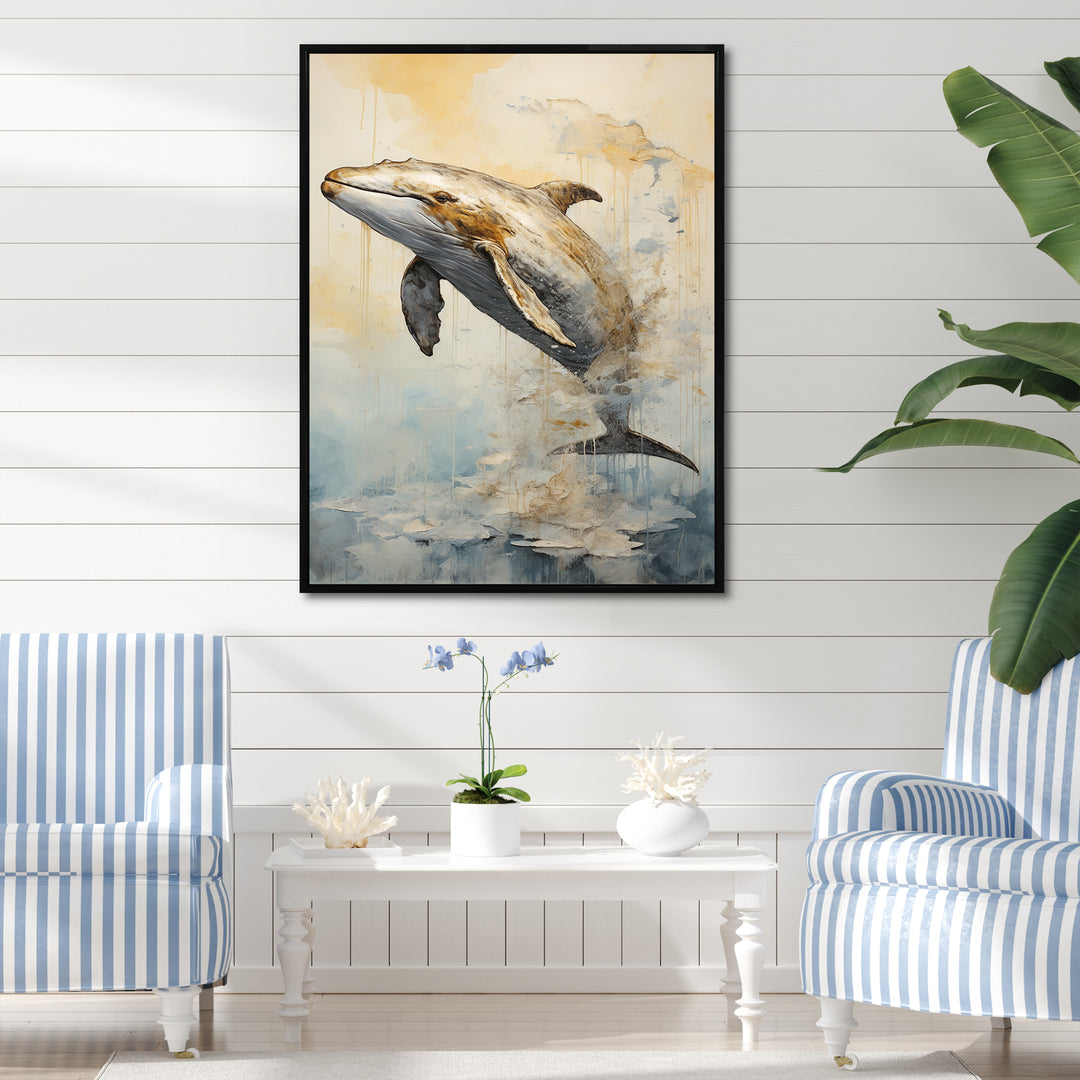 breaching Whale - Whale Wall Art Prints