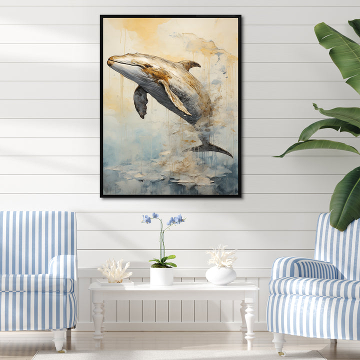 breaching Whale - Whale Wall Art Prints