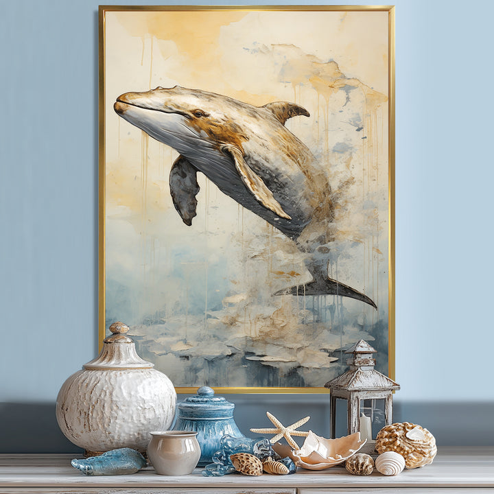 breaching Whale - Whale Wall Art Prints