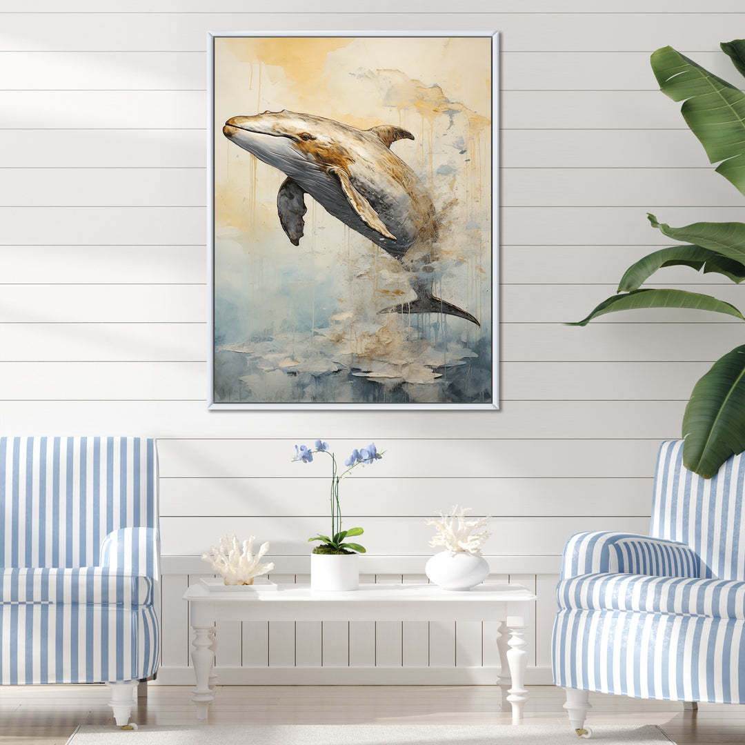 breaching Whale - Whale Wall Art Prints