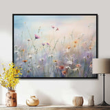 Wildflowers Wander meadows - Floral Canvas Wall Art